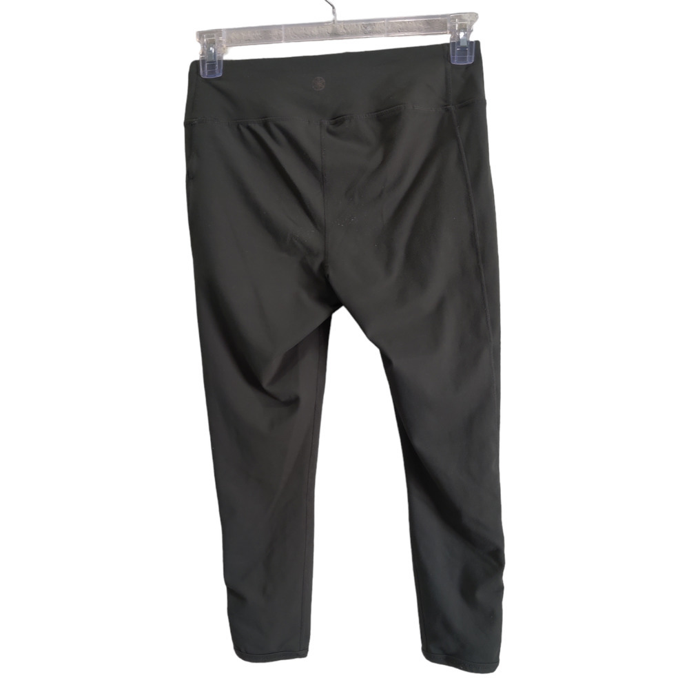 Gaiam women's Green om lotus high-waisted Capri leggings #1159